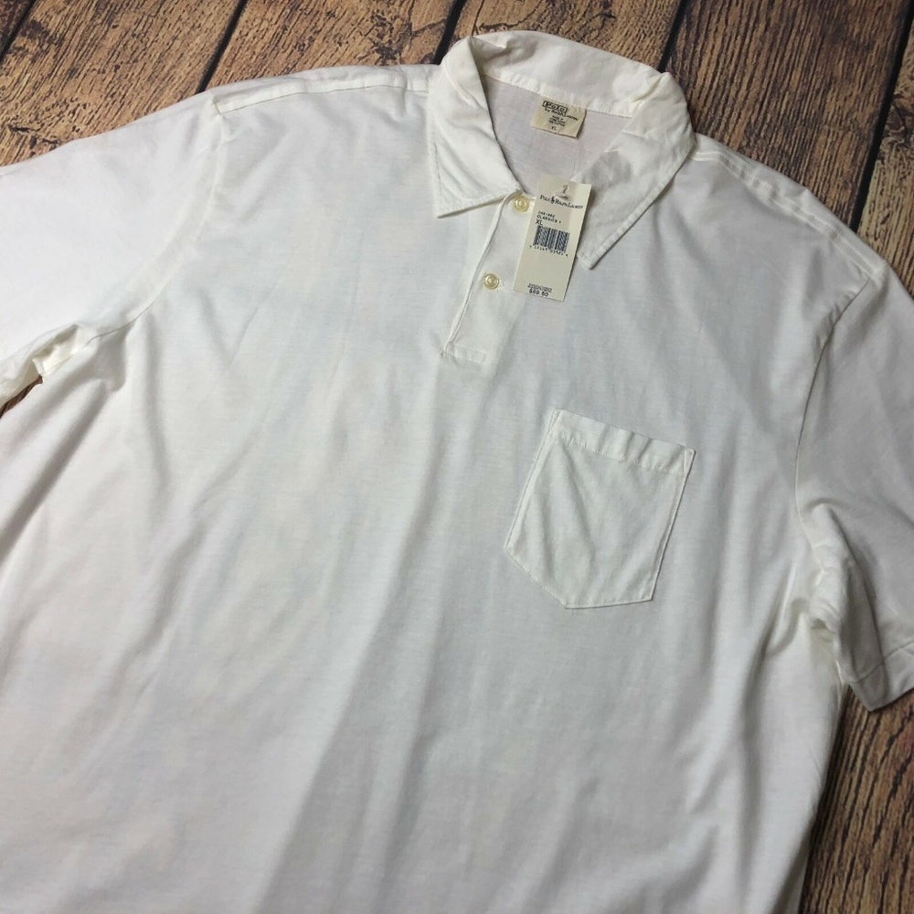 Polo Ralph Lauren Mens Large Classic White Polo - Picture 2 of 6